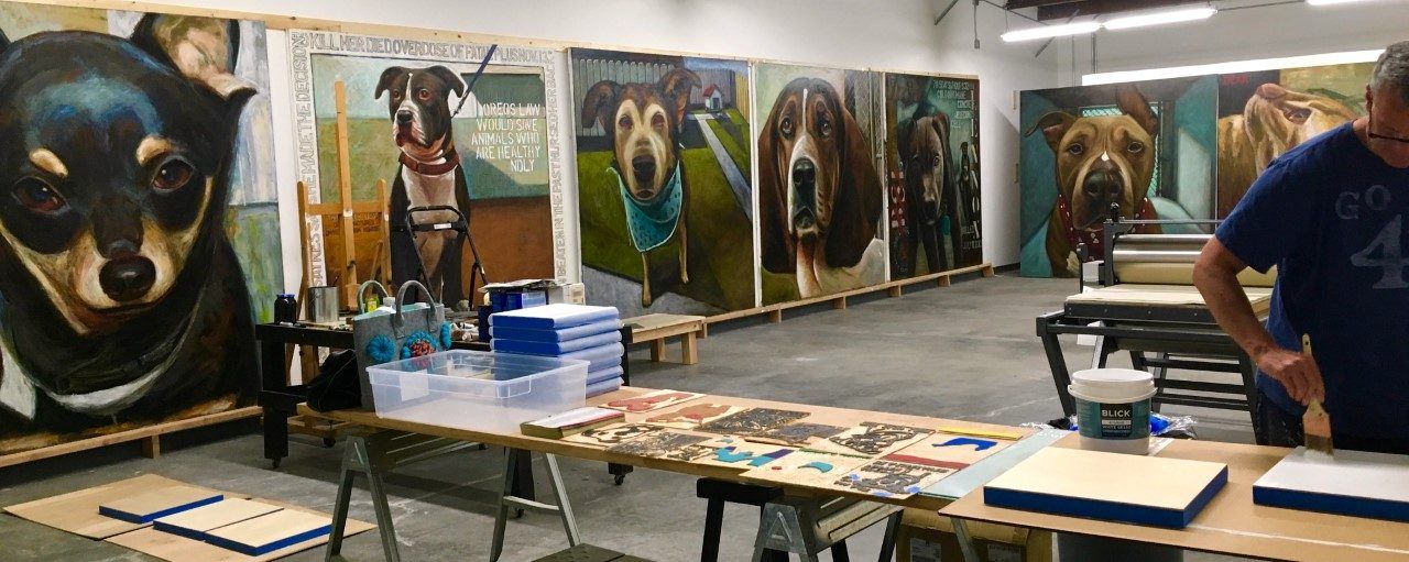 Artist Paints 5,500 Dogs – The Number Killed Every Day at Animal Shelters