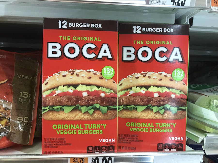 BOCA's new vegan turkey burger