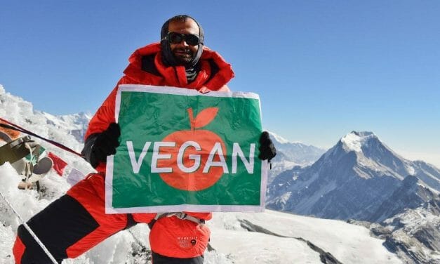 Vegan Climber Scales Mt. Everest to Raise Awareness About Animal Cruelty