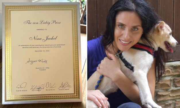 Lady Freethinker Founder Nina Jackel Wins von Liebig Prize For Accomplishments in Animal Activism